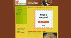 Desktop Screenshot of pedrosmexicanfood.com